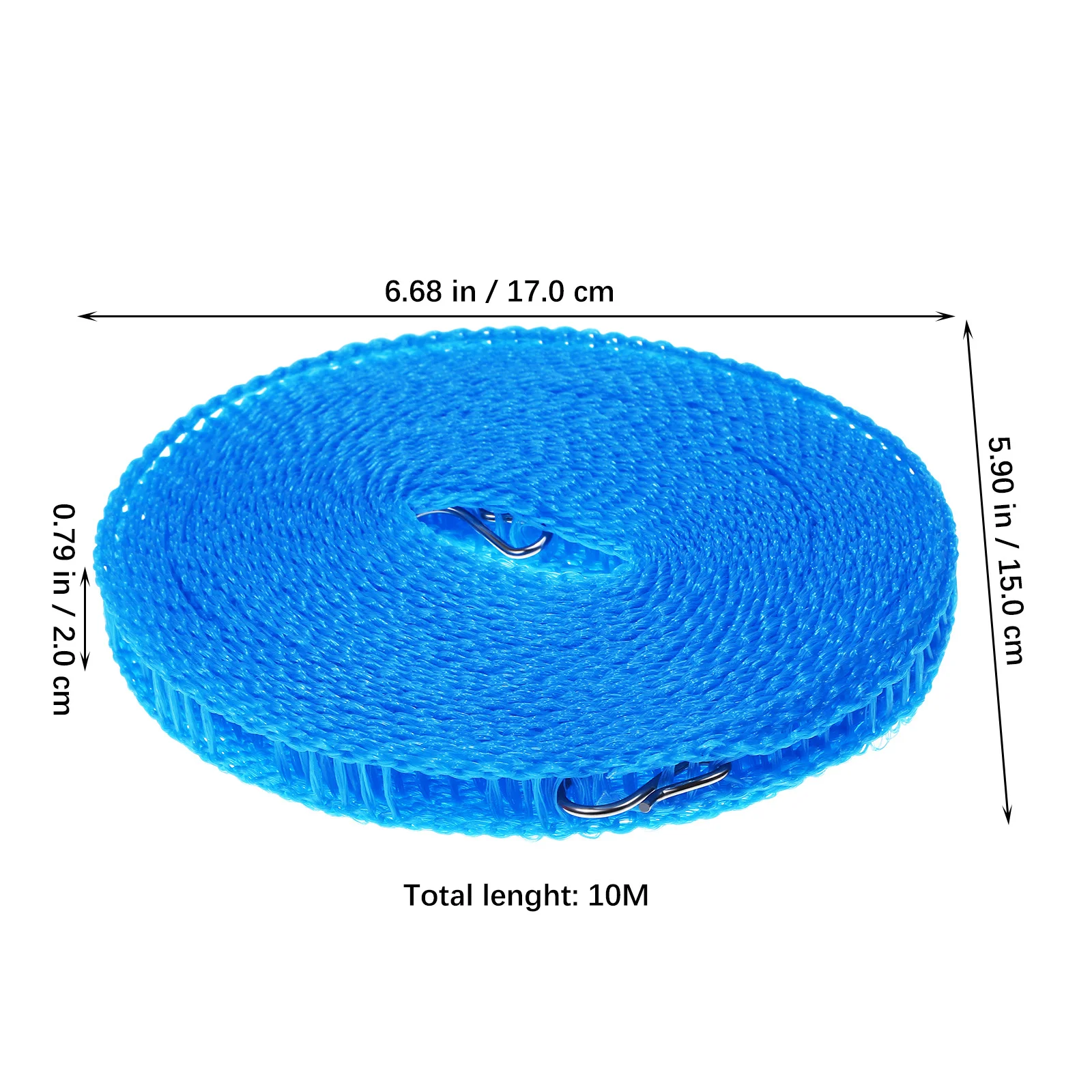 

3 Rolls Clothes Line Nylon Outdoor Travel Drying Rope Portable Laundry Windproof Fence Design Outdoor Clothesline