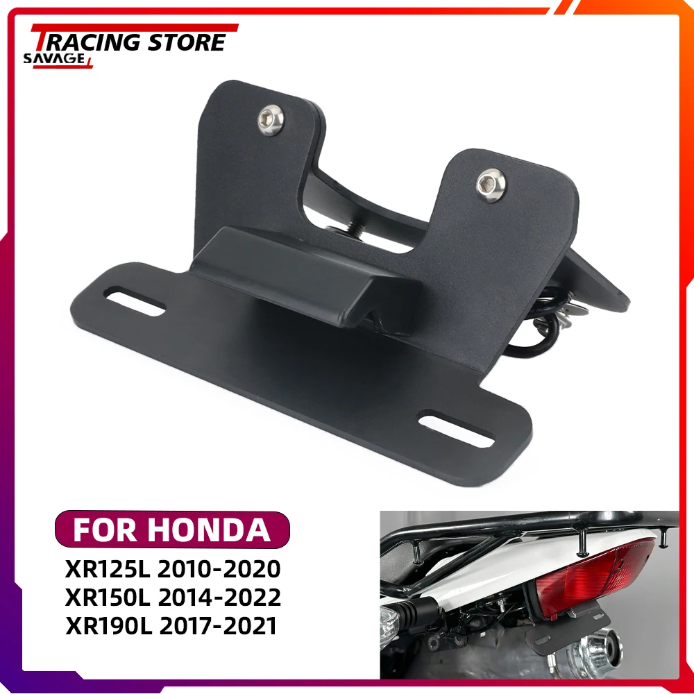 

For HONDA XR125L XR150L XR190L License Plate Holder LED Light XR 125 150 190 Motorcycle Tail Tidy Fender Eliminator Accessories