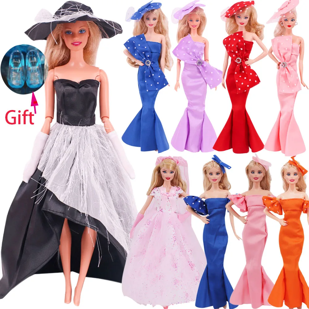 2Pcs Doll Clothes Top Hat+Skirt Pretty Princess Dress For 11.8inch 30cm Doll Set 1/6 BJD Doll Accessories,Festival Gift Girl Toy