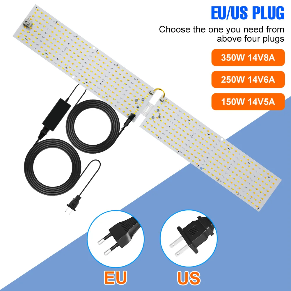 350W LED Indoor Plant Grow Light Full Spectrum Quantum Board Greenhouse Tent Seed Flower Vegetables Hydroponics Cultivation Lamp