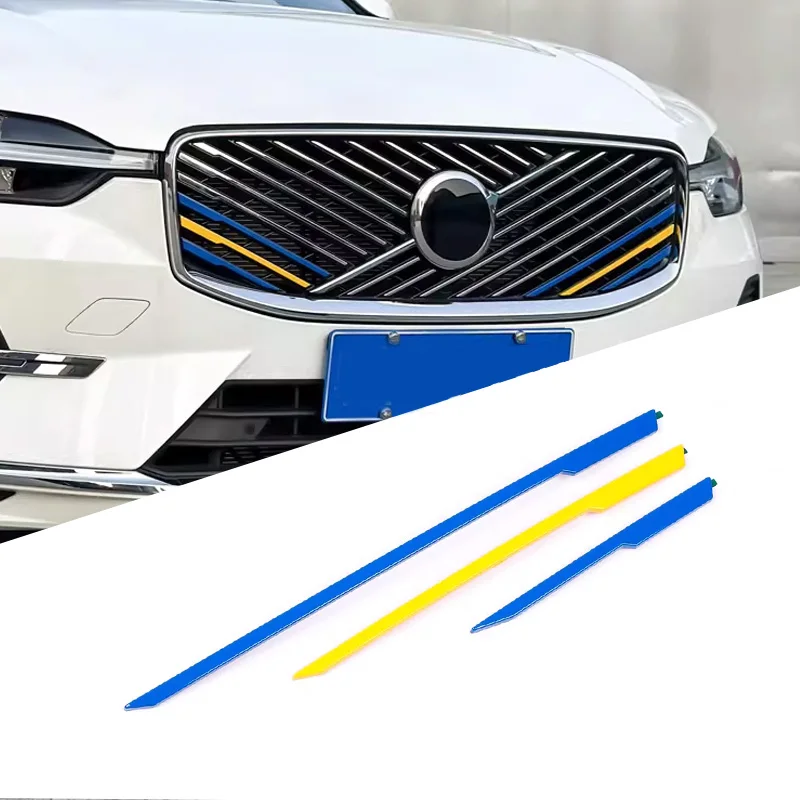 

for Volvo XC60 S90 XC90 grille decoration with grille trims, three color trim accessories 2026 car stickers