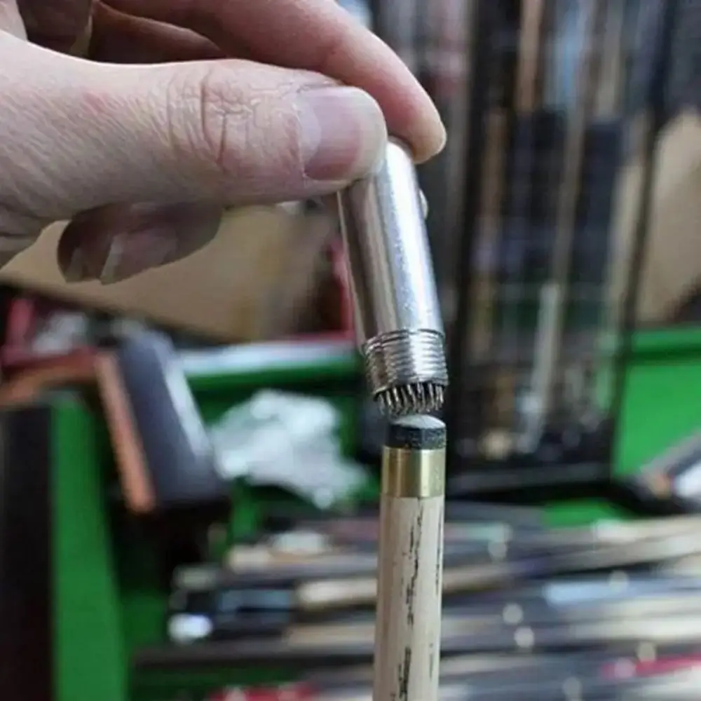 

Portable Repair Tool Cue Tip Shaper Snooker Effective Repair Pool Cue Tip Corrector Billiard Accessories Metal Pool Cue Shaper