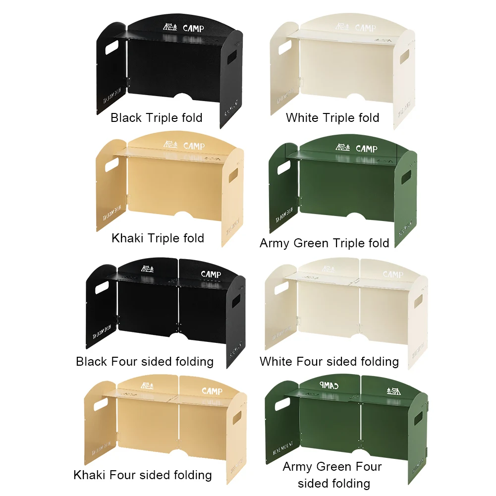 

Складной ветрозащитный экран для газовой плиты с отсеком для хранения, ультралегкий портативный ветроотражатель для приготовления пищи на гриле и барбекю