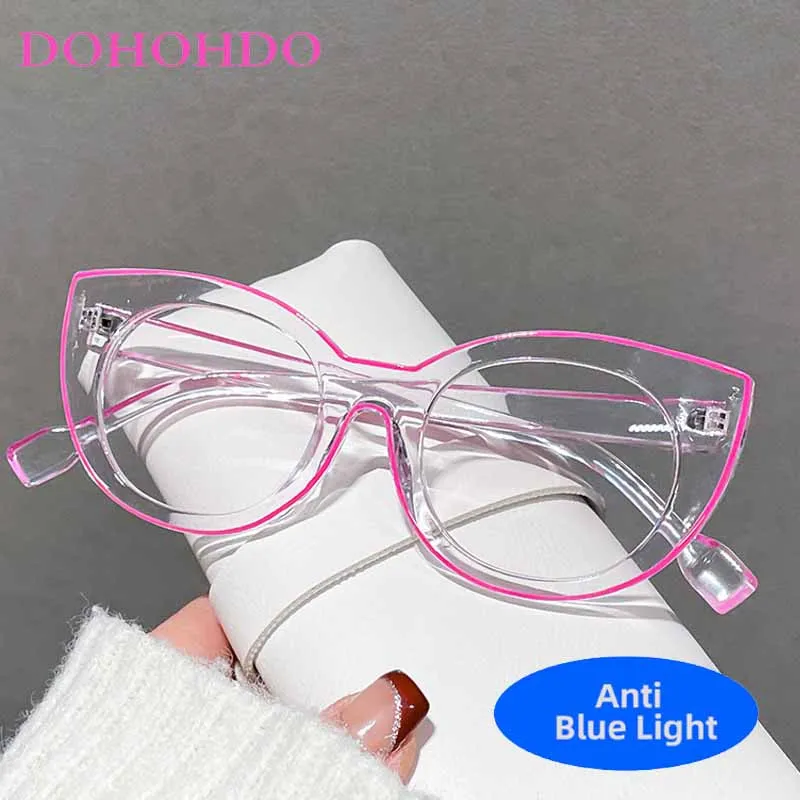 

Vintage Classic Fashion Cat Eye Anti-Blue Light Glasses Luxury Brand Designer Men Women Computer Office Work Optical Eyeglasses
