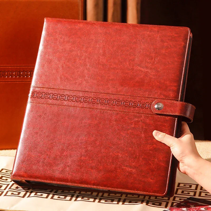 Buckle Leather Inches This Souvenir Album Large Capacity Family Couple Baby Photo Album Store Photo Album Gift