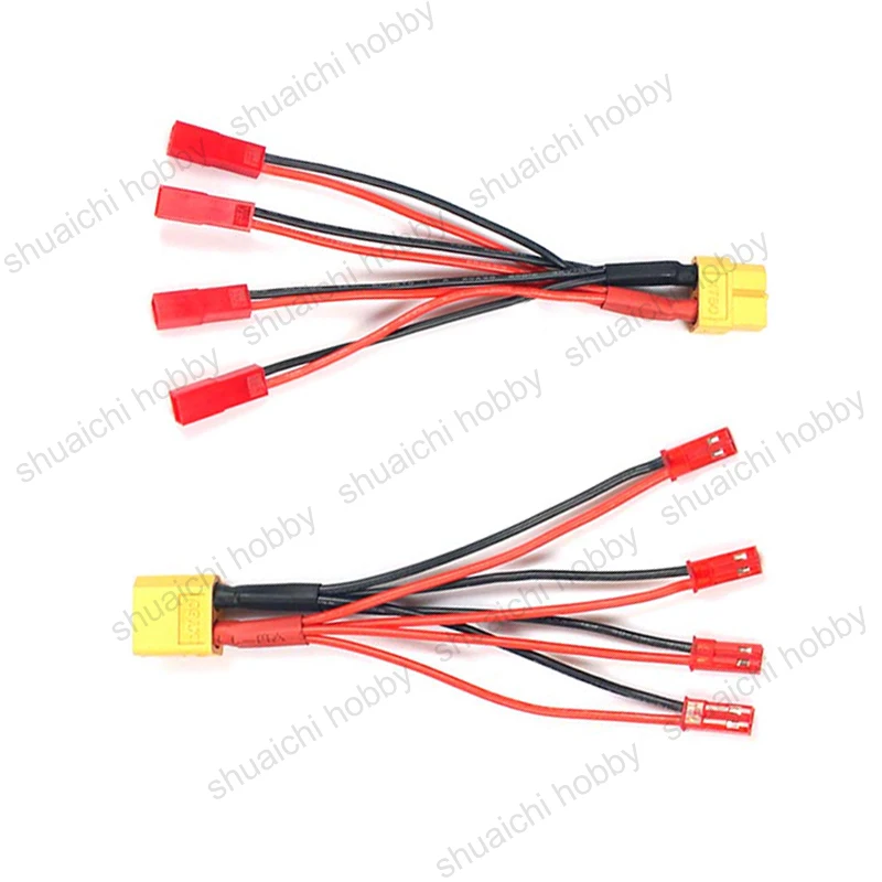 3PCS 10cm/15cm/20cm Lithium Battery XT60 to JST Adapter Cable 20AWG Silicone Wire Male to Female Connector for RC Model Airplane