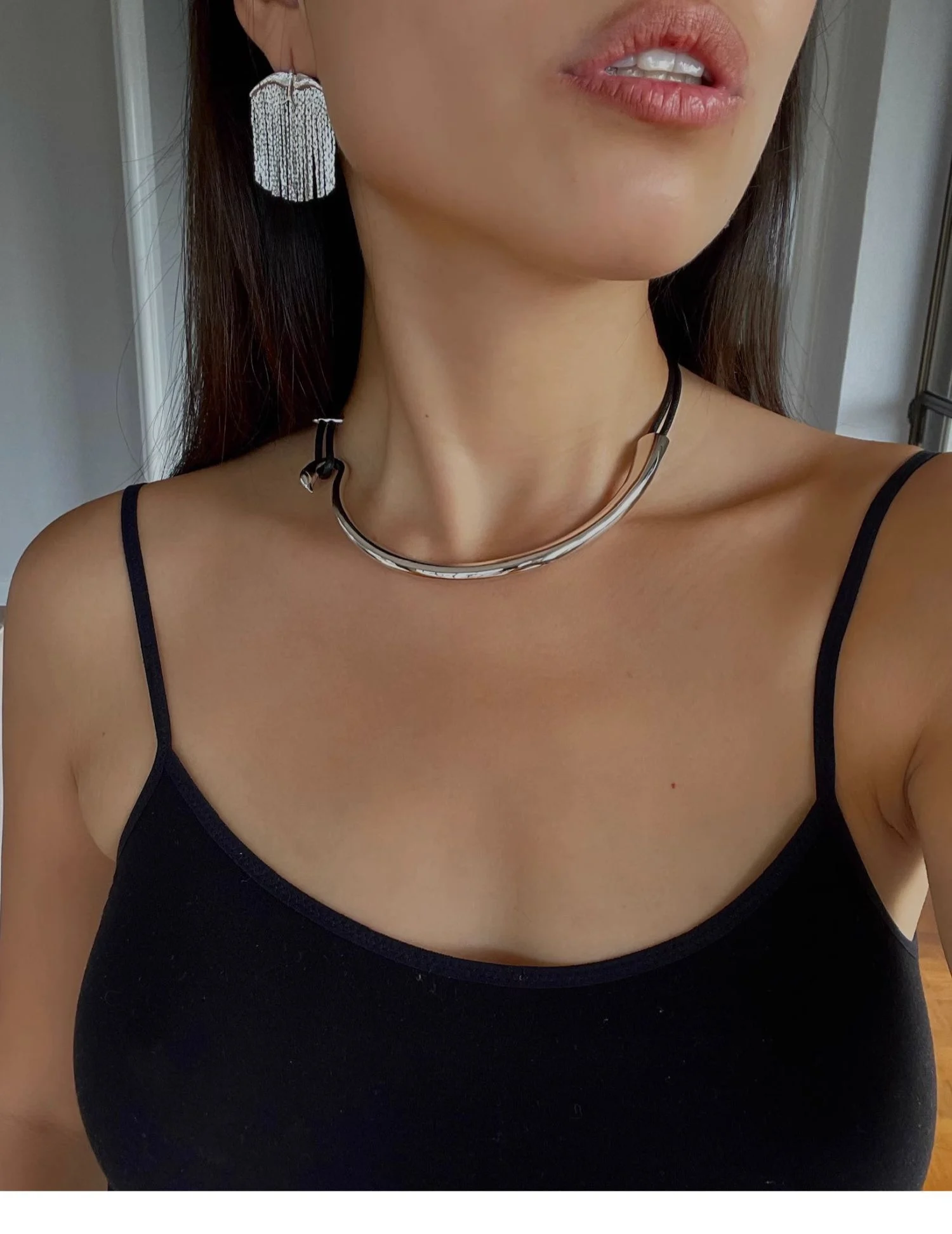 Punk Vintage Flying Bird Black Leather Rope Silver Collar Design Necklace Clavicular chain For Women Girls Fashion Jewelry Gift