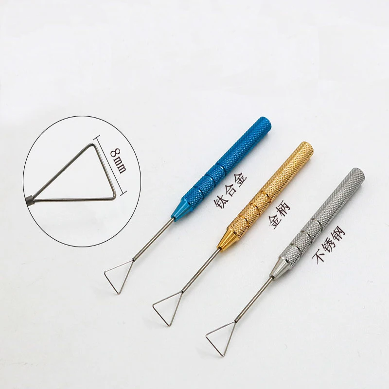 Double eyelid designer shaper triangle beauty plastic surgery Korean type 4/6/8/9/10mm short handle simulator