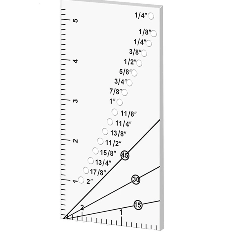 Hot Seam Allowance Ruler Quilting Guide Ruler Sewing Positioning Ruler Guide Ruler Sewing Machine Perforated Sewing Ruler