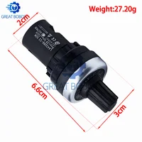 BS LA42DWQ-22 1K 2K 5K 10K 20K 50K 100k 200k 500K  22mm Diameter Pots Rotary Potentiometer Resistance Switch for arduino 5