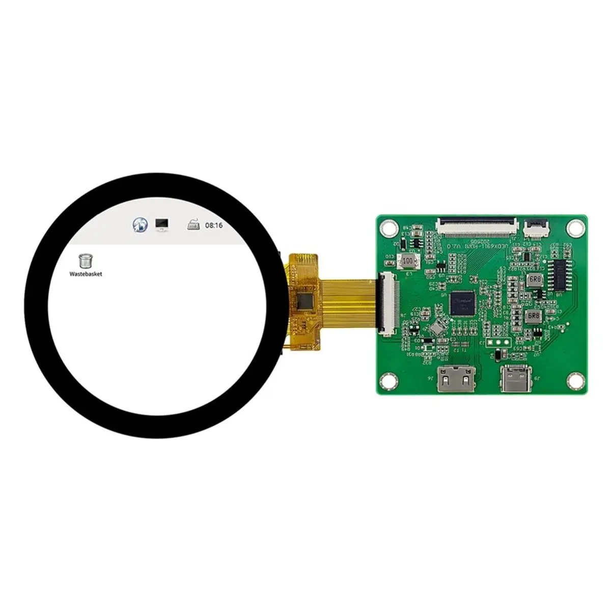 DSI TFT LCD Round Display with -Compatible Driver Board IPS HD Circular Screen for 5/4B 2.1
