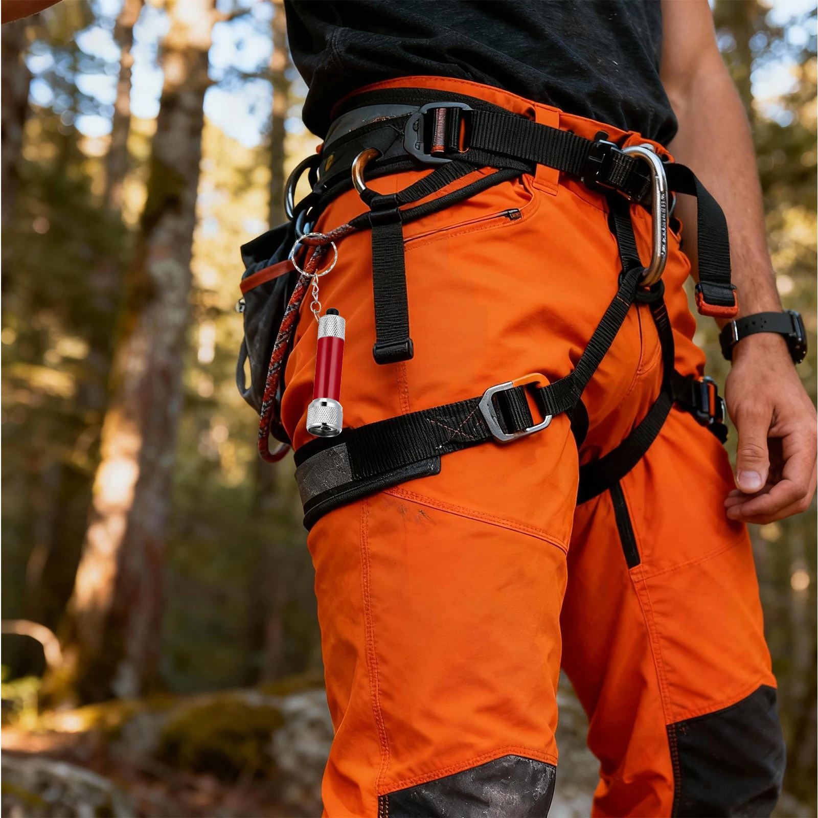 

8Pcs Keychain Flashlight LED Mini Portable Aluminium Alloy Torch for Camping Hiking Outdoor Survival Keychain Flashlight LED