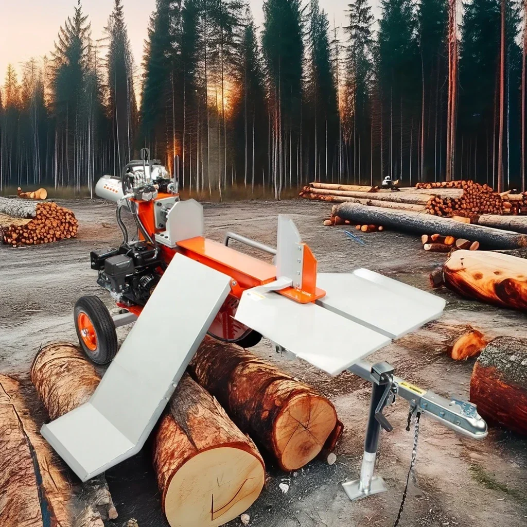 New Style 28 Ton Gasoline Wood Log Splitter Timber Cutting Machine Hydraulic Power Pack Splitter