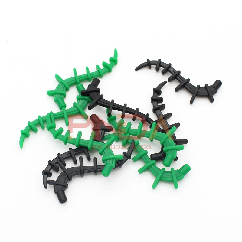 MOC Parts 55236 Plant Vine Seaweed Appendage Spiked Bionicle Spine DIY Enlighten Building Block Brick Compatible Accessories Toy