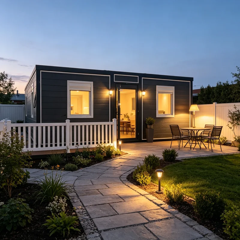 Prefab House Light Steel Portable Modular Unit for Farm Storage Office Temporary Living Dwelling
