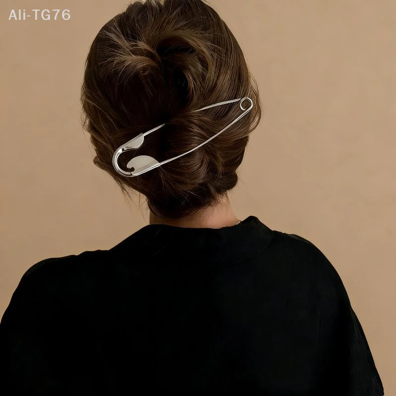 Kreative Sicherheitsnadel-Haarspange, große Sicherheitsnadel, Metall-Haarklammern, Haarspangen für Frauen und Mädchen, modische Haar-Accessoires, Kopfbedeckung