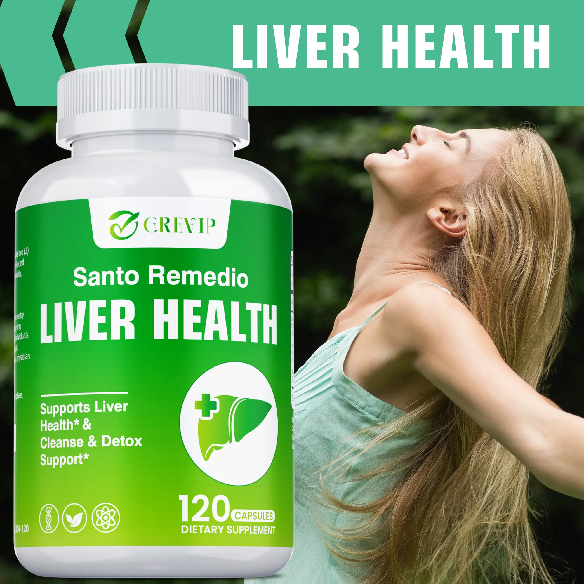 

Liver Health Supplement - Liver Repair and Cleanse, Promotes Digestion and Immunity, Non-GMO - with Milk Thistle Extract