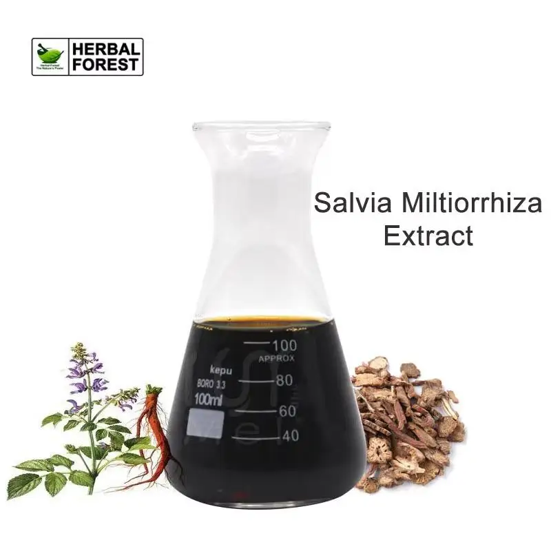 

Pure Natural Salvia Miltiorrhiza Extract Liquid Remove Acne Improve Skin DIY Cream Facial Mask Toner Skincare Additive