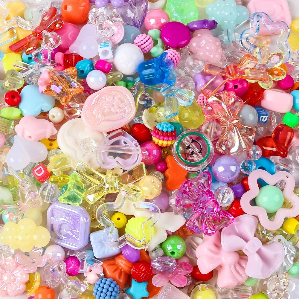 20g  Mixed Flowers AB Color Phone Chain Beads Necklace Earrings Beadings Multi Style Beads For Jewelry Making Findings