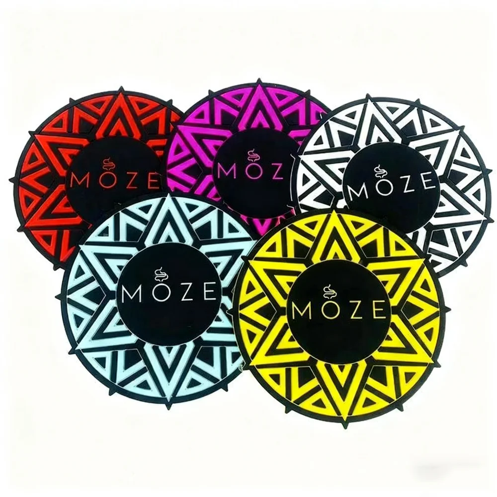 Dia:23 Cm Moze Silicone Shisha Hookah Silicone Mat Coaster Anti-slip Heat-Resistant & Washable Pad Chicha Accessories