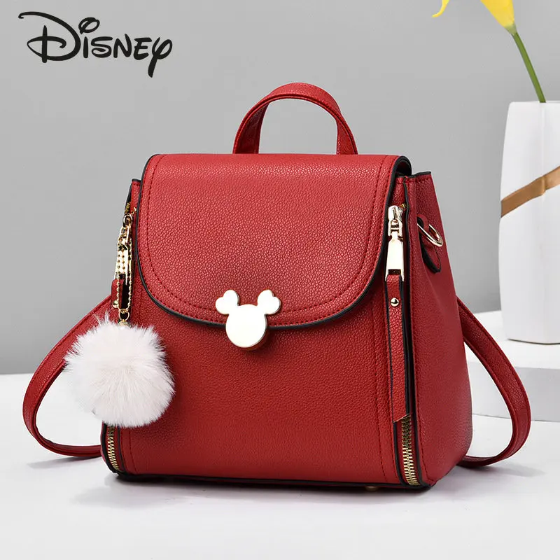 Disney Women's Backpack High Quality Women's Cross-Shoulder Single-Shoulder Large Capacity Multi-functional Women's Handbag