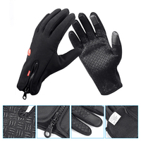 Winter Warm Windproof Full Fingers Heated Thermal Touch Screen Mittens Outdoor waterproof Cycling Ski Touch Screen Fleece Gloves