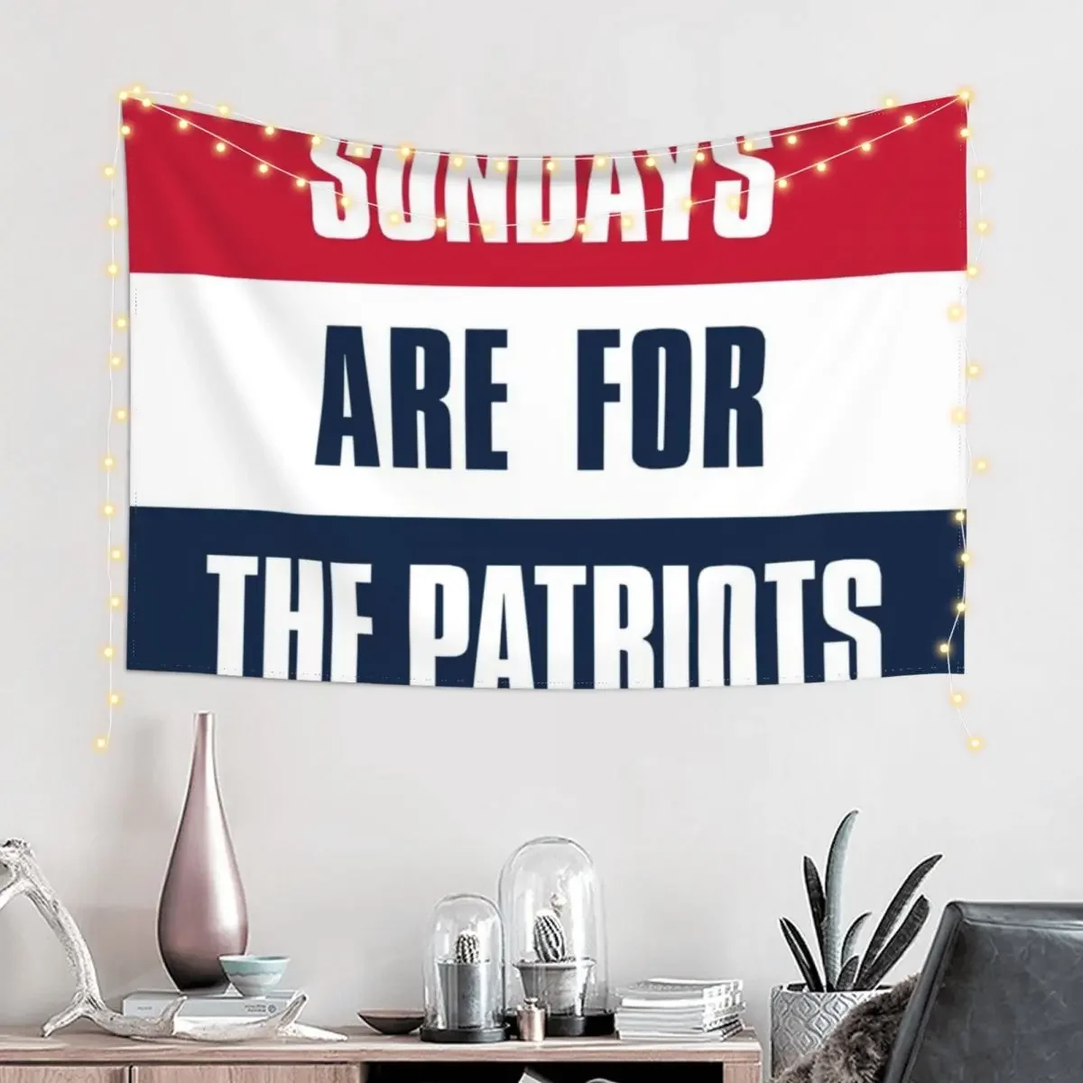 Sundays are for The Patriots, New England Football Tapestry Hanging Wall For Bedroom Japanese Room Decor Mushroom Tapestry