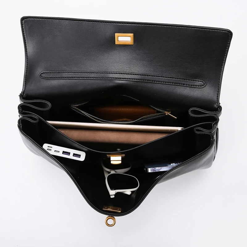 Genuine Leather Gold Retro Bag Large Capacity Tote Bag High Quality Versatile Handbag Crossbody Bag сумки копии брендов