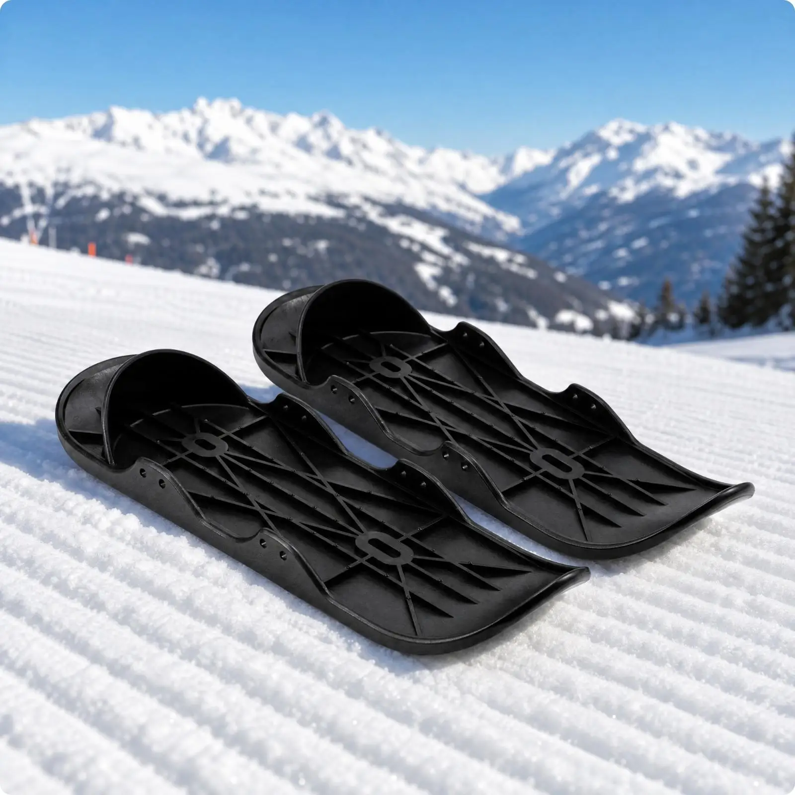 Recreational Cross Country Ski Short Board for Snow Sliding with Anti Skid Surface for Winter Outdoor Fun