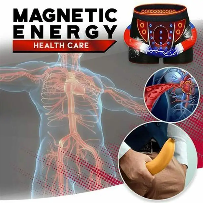 Energy-Field-Therapy Men\'S Long-Lasting Underwear Magneticeft Energy Field Therapy Men Pants Magnetic Male Underwear Boxer