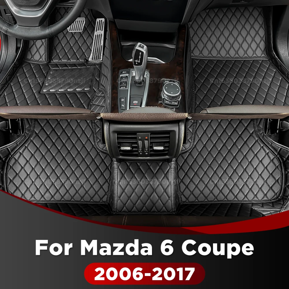 

For Mazda 6 Coupe 2006-2017 2016 2015 custom Car Floor Mat Automobile Carpet Cover Interior Accessories Protective Pad