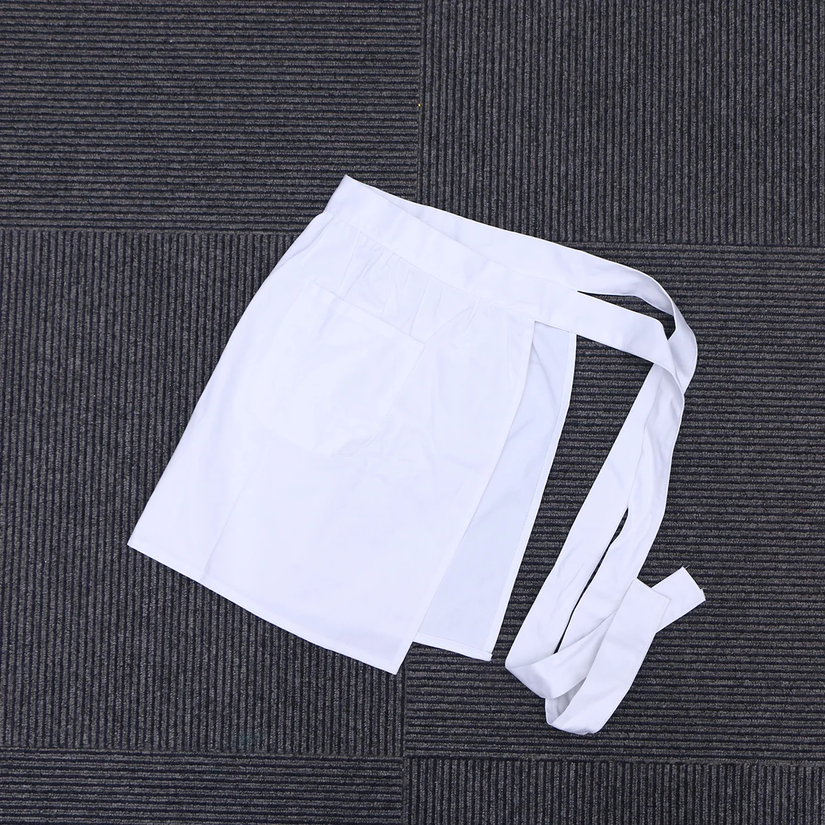 

Premium Short Waist Apron Cotton Material 2 Front Pockets Stain Resistant For Maid Waitress Servant Cooking Hotel Restaurant