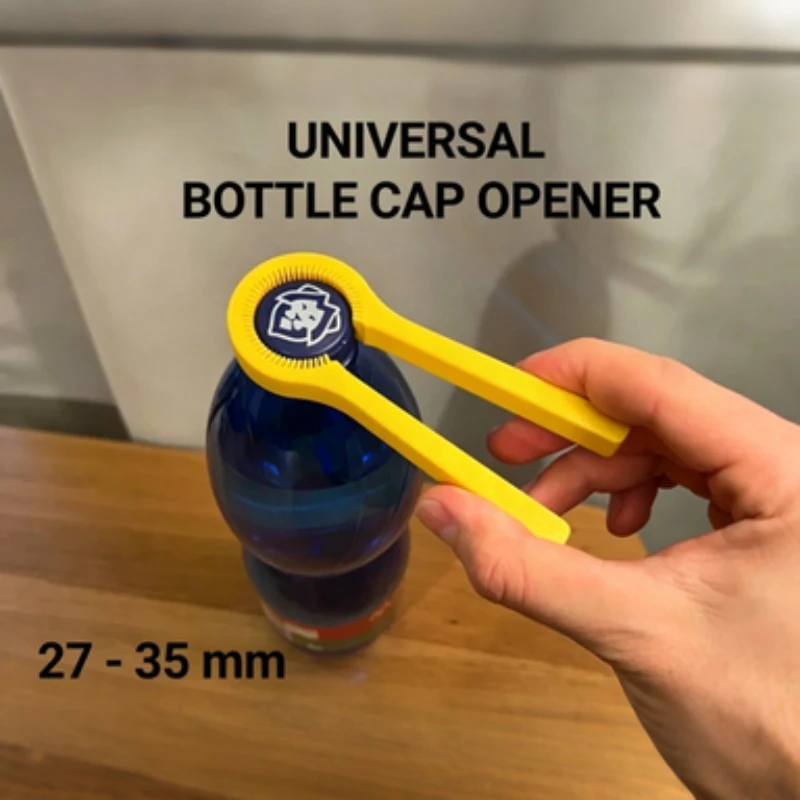 Bottle Cap Opener Serrated Jar Lid Gripper Labor Saving Plastic Can Twist Off Tool for 27-35mm Water Drink Bottle Kitchen Helper