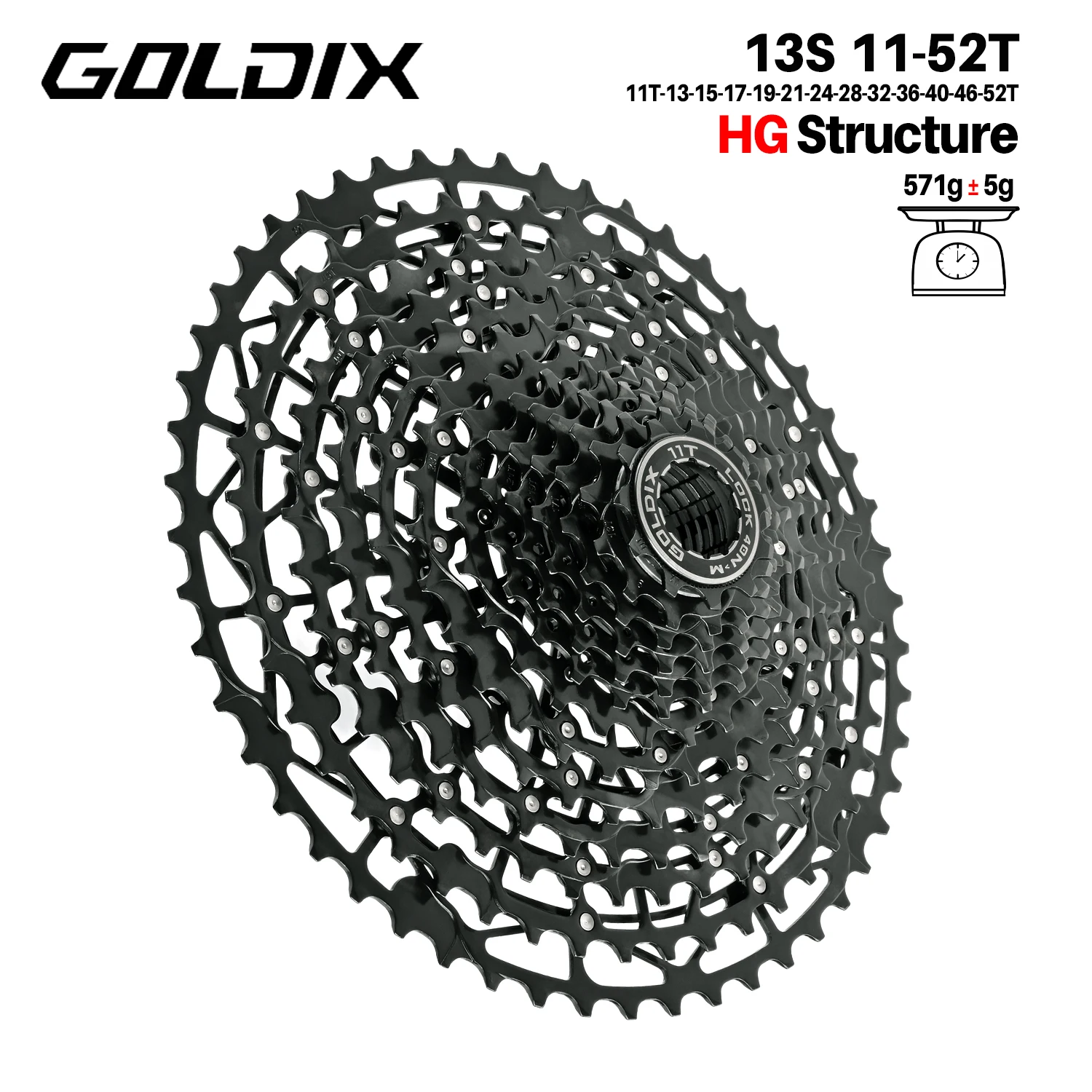 GOLDIX 超軽量自転車カセットフリーホイール炭素鋼素材 9/10/11/12/13