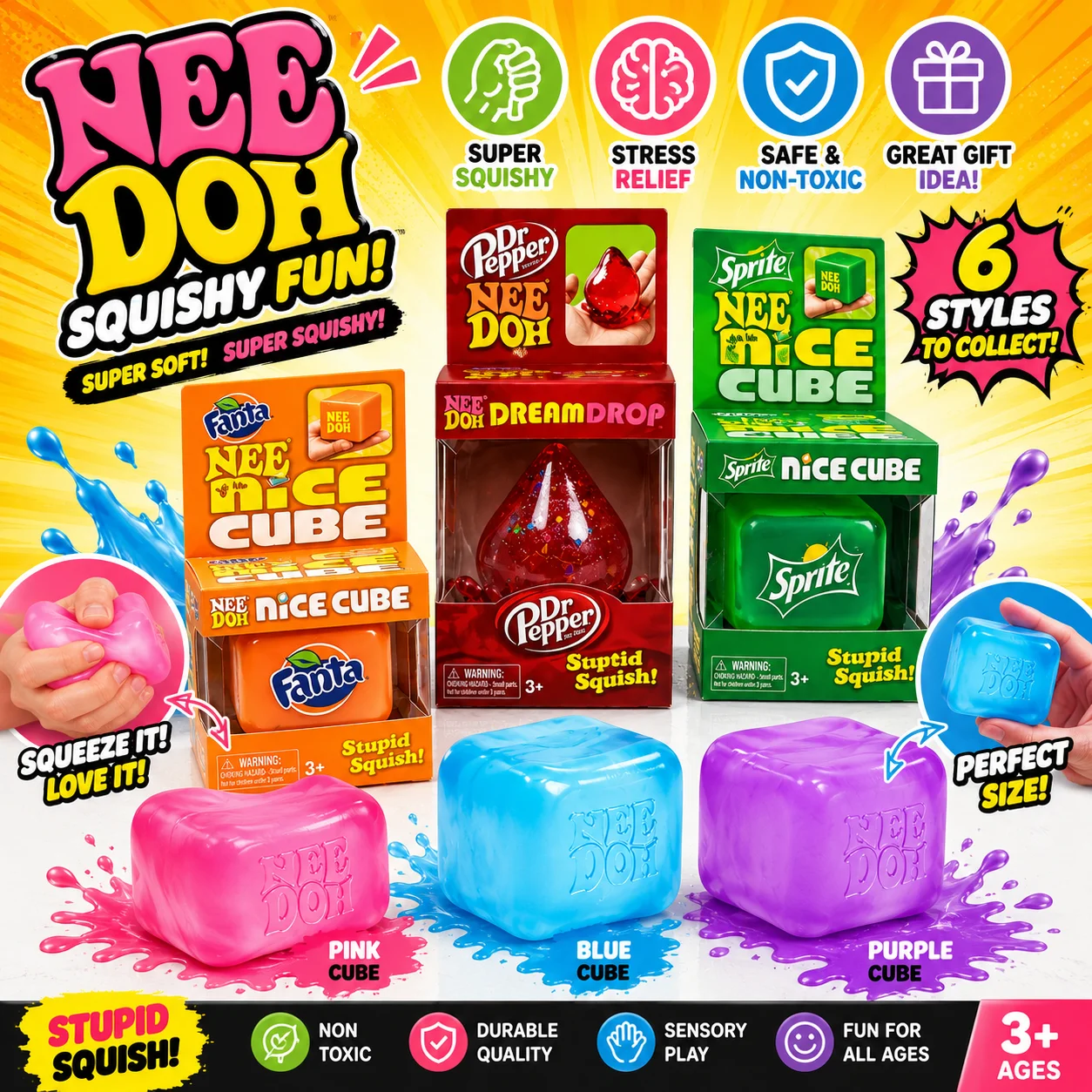 brinquedo-sensorial-nee-doh-jellyfish-cube-squish-2026-em-tendencia-brinquedo-macio-de-gelatina-para-alivio-do-estresse-fidget-toy-sensorial-needoh-para-criancas-e-adultos