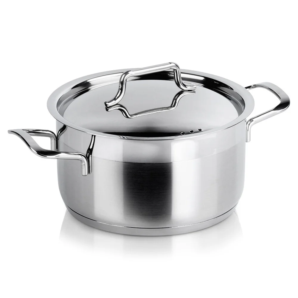 Stalen pot met deksel ANETT 18cm, 2,3 L