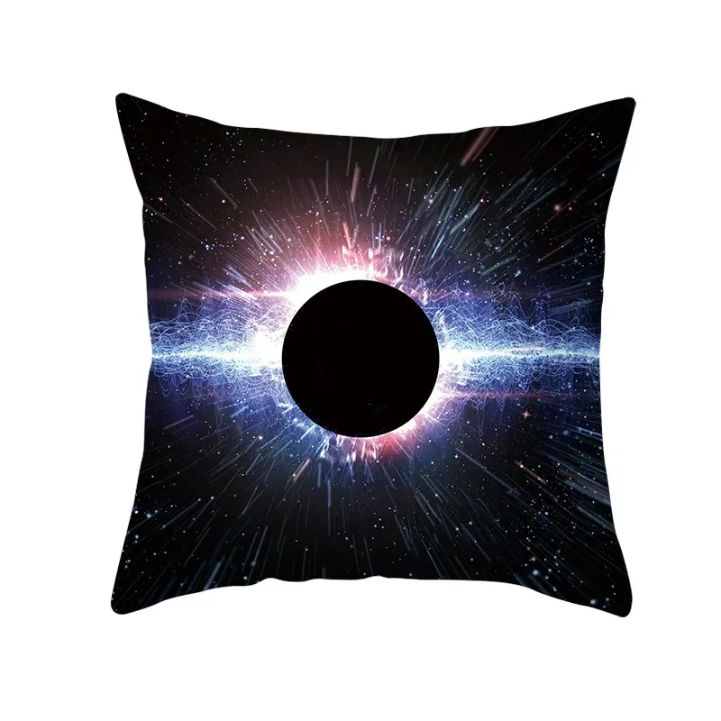 Science fiction printed space  pattern cushion cover for home living room sofa decoration square polyester pillowcase