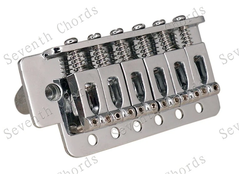 Ein Satz 6-saitiger konkaver Sattel-Tremolo-Brückensystem für E-Gitarren-Zubehörteile, Chrom, Schwarz, Kupfer, Rot zur Auswahl – Detail 5
