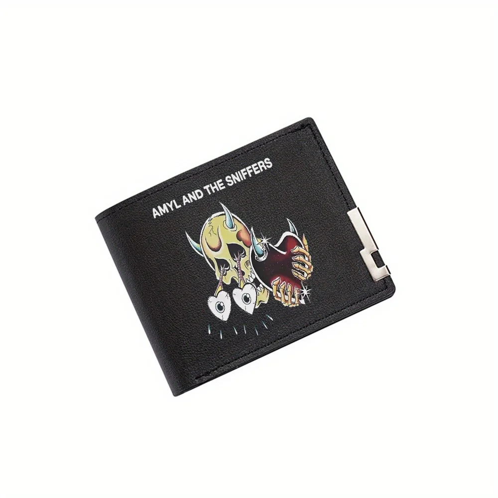 

Череп, сердце, руки, рога, глаза, капли, мужской кошелек с принтом, простой современный стильный деловой кошелек для отца, парня, Рождество Lo