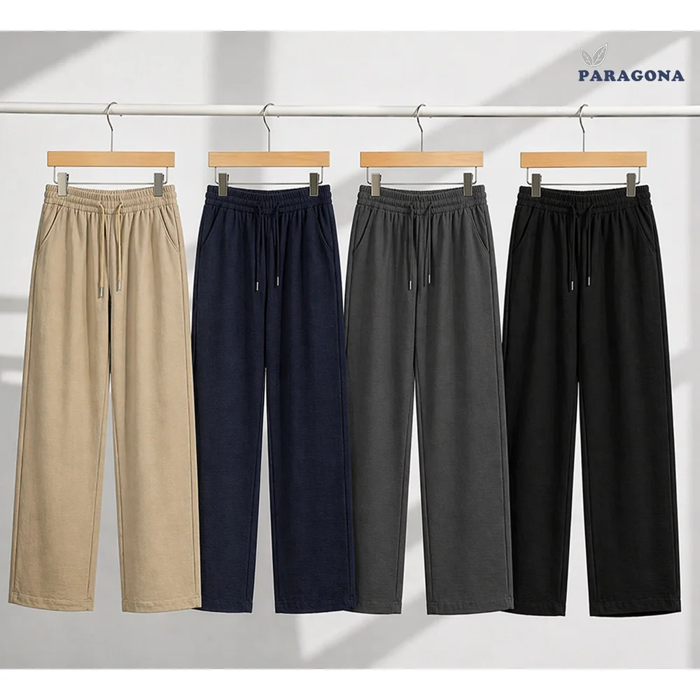 [Paragona] Men's Women's Daily Linen-Like Cooling Band Pants 5 Sizes 8 Colors