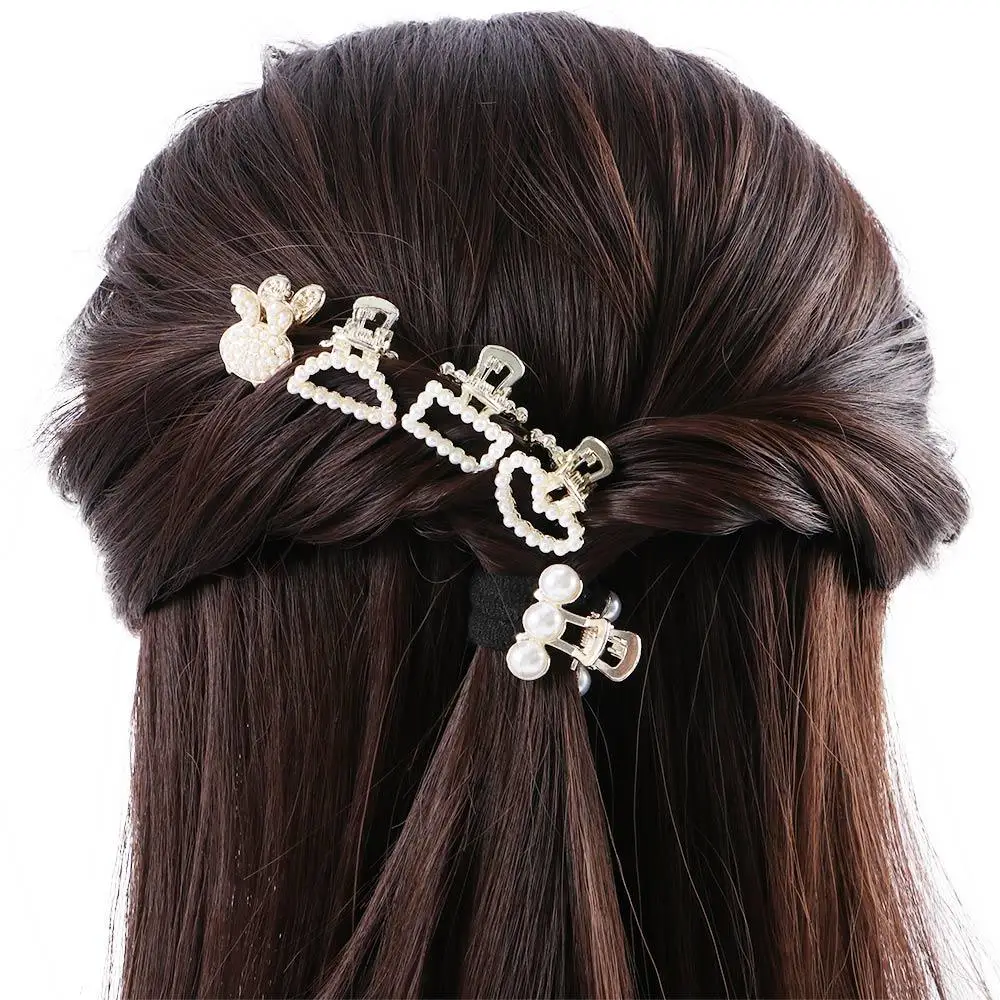 Leuke Geometrische Gift Liefde Hart Legering Konijn Vrouwen Haarspeld Kleine Krab Clip Boog Haar Klauw Haaraccessoires