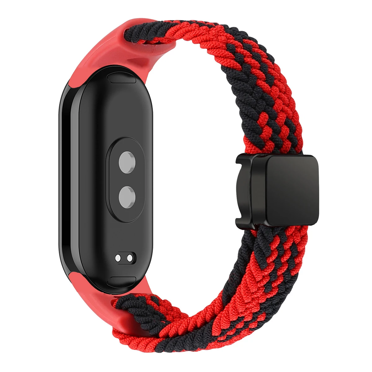 Нейлоновый эластичный браслет Solo для Xiaomi Mi Band 9, регулируемый плетеный браслет с магнитной застежкой для Mi Band 8, ремешок