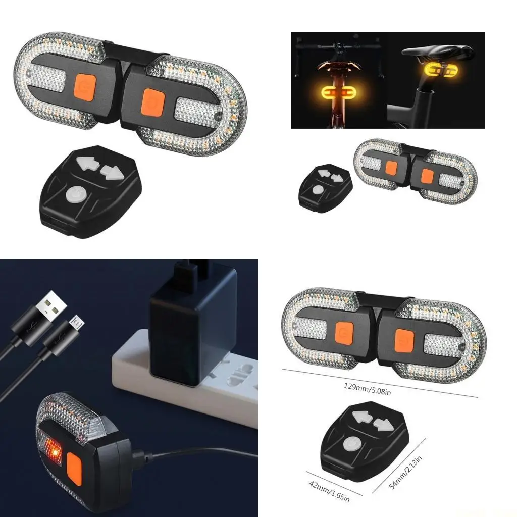 

U2JB Задний фонарь для велосипеда USB Перезаряжаемый передний и задний фонарь для велосипеда Водонепроницаемый указатель для для