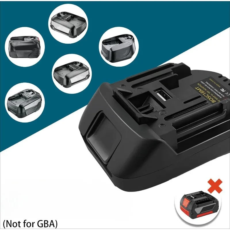 BOSC18MT Battery Adapter Converter for Bosch 18V PBA Series Batteries Converting To for Makita 18V Li-ion Battery Power Tools