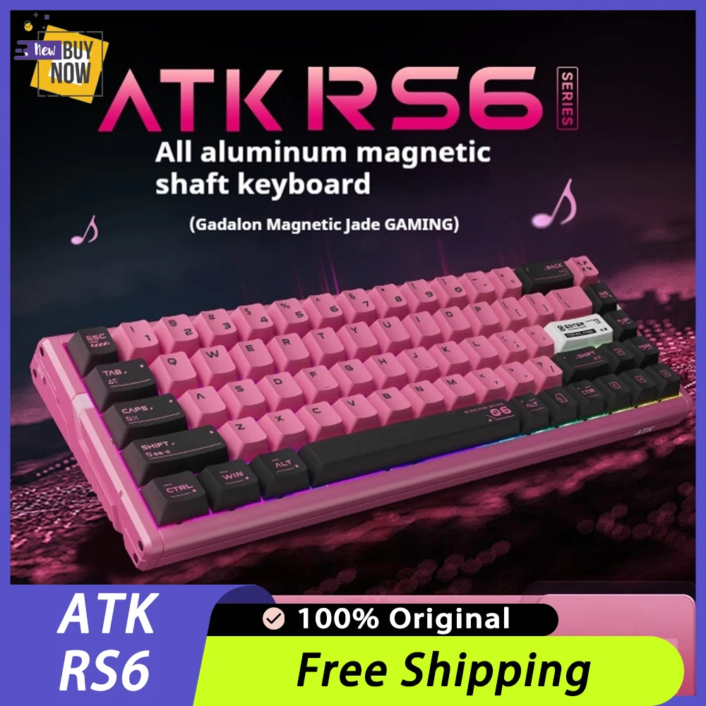 ATK RS6 Magnetic Keyboard Wired 8K RT0.01 Aluminum Alloy Gaming Mechanical Keyboard Low Delay Customized E-sports PC Gamer