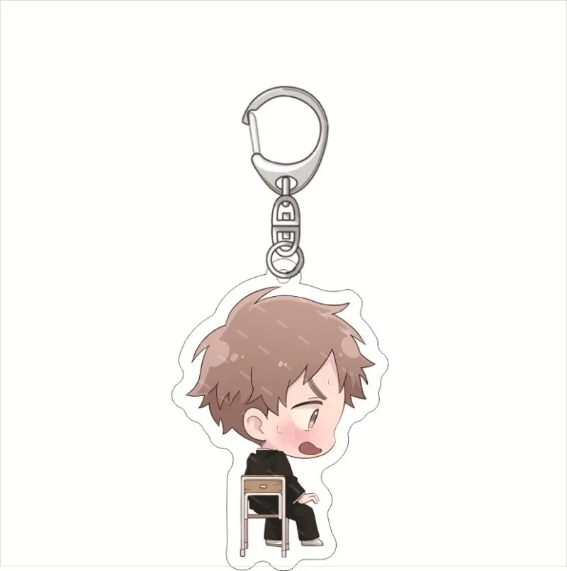 Kogane Glasses Girl Popular Anime 2D Peripheral Acrylic Keychain Backpack Pendant Comic Exhibition Gifts Keychain Collection