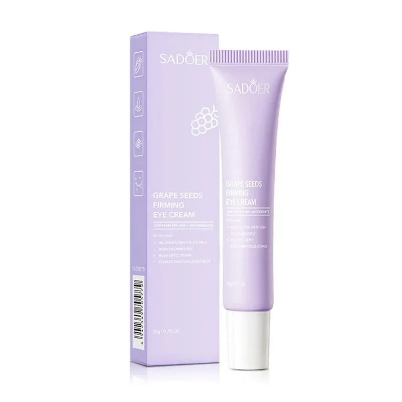 SADOER Grape Eye Cream Anti Dark Circles Removal Eye Bags Moisturizing Whitenting Anti Wrinkle Beauty Eyes Skin Care