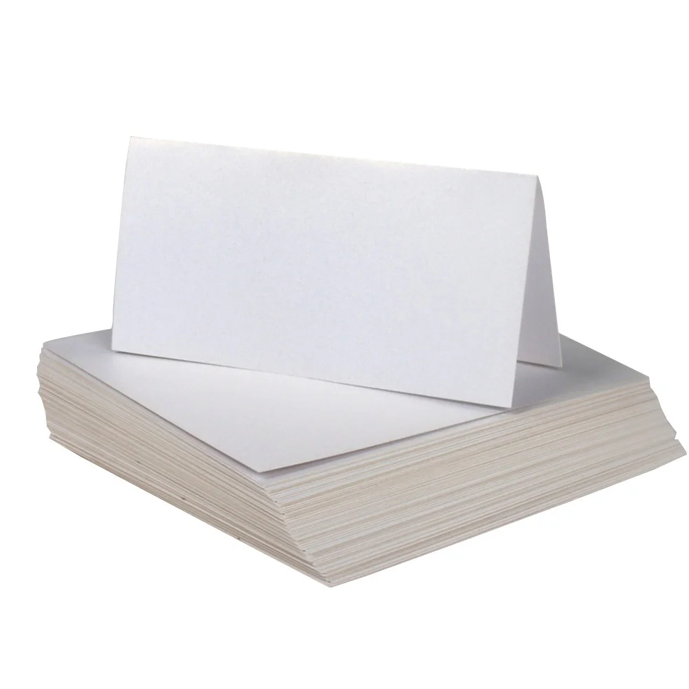 

25Pcs Wedding Seat Cards Stylish Blank White Paper Name Cards for Table Decor Banquet Party Wedding Table Card