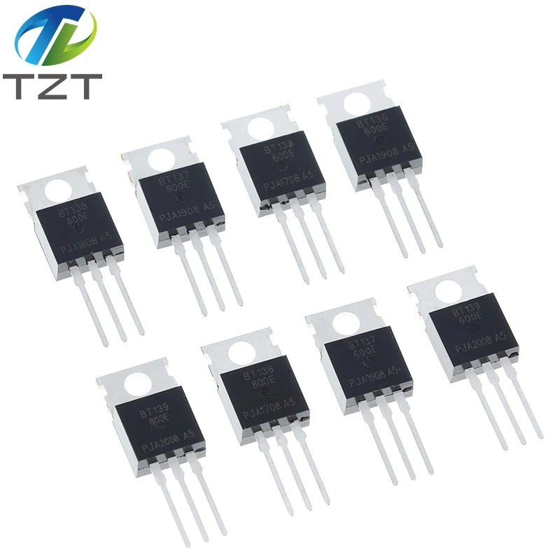 10PCS BT136-600E BT137-600E BT138-600E BT139-600E BT136-800E BT137-800E BT138-800E BT139-800E BT136 BT137 BT138 BT139