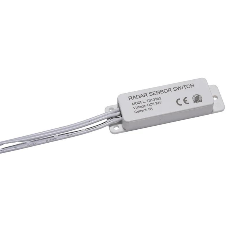 DC 5-24V 5.8G Microwave Radar Sensor Switch Controller Human Body Induction Switch For PWM LED Monochrome Bar Light